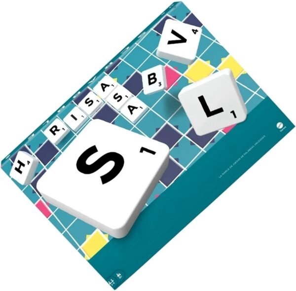 Mattel Games Scrabble Board Game, Family Word Game with Two Ways to Play, includes 50 Goal Cards that Teach Scrabble Basics for 2-4 Players, UK Version, HWD43