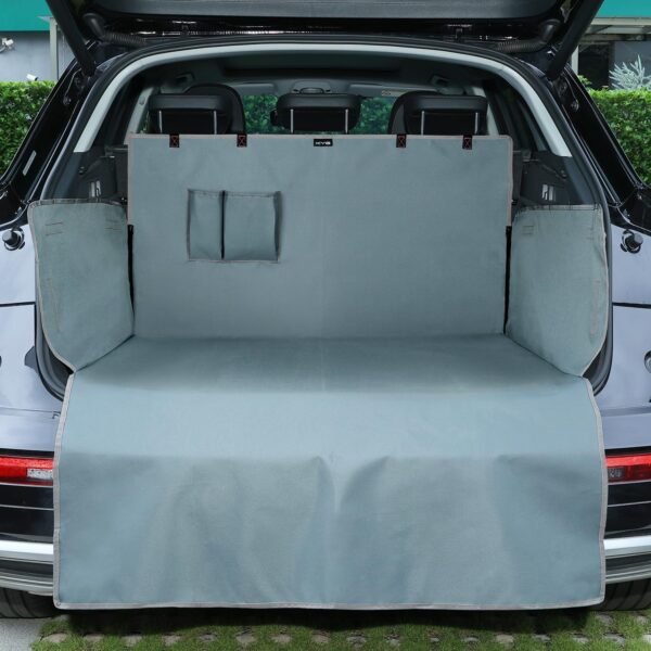 KYG Car Boot Liner Heavy Duty Car Boot Protector Waterproof & Resistant Car Boot Cover with Bumper & Side Protection Universal Protector Mat for...