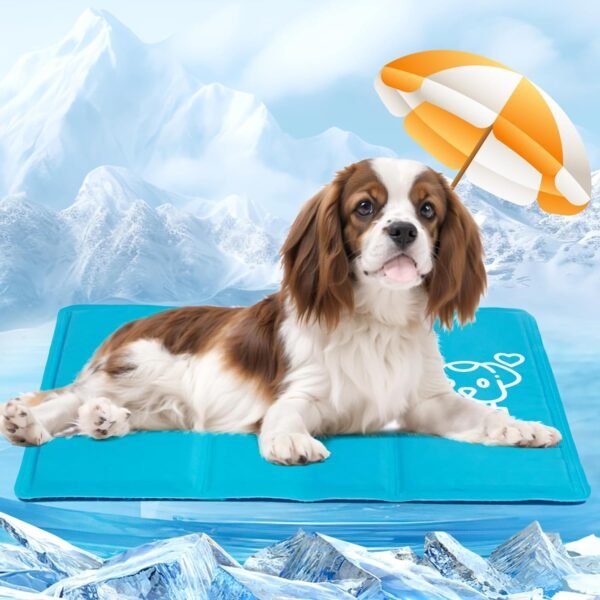 Dog Cooling Mat - Durable Pet Cool Bed Mat, Non-Toxic Gel Self Cooling Pad Scratch Resistant, Dog Ice Blanket Great for Keeping Dogs Puppy Cool in Summer -...